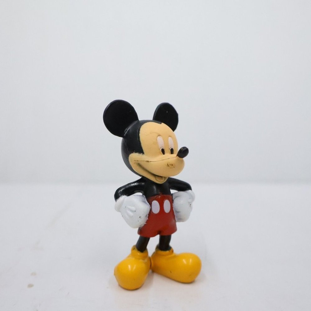 4/$20 Vtg Disney Mickey Mouse Cake Topper PVC Figure Hands on Hips